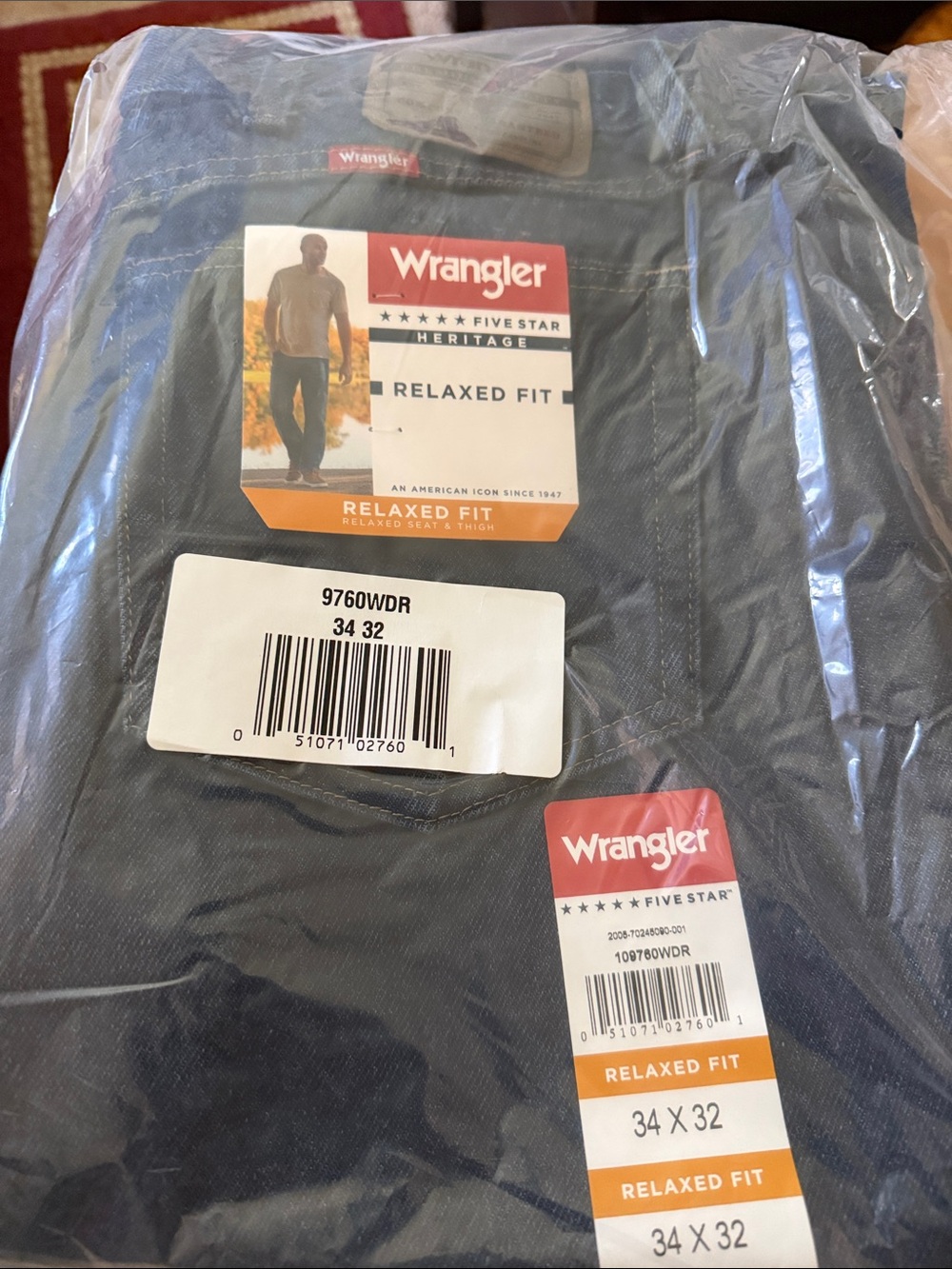 Wrangler Relaxed Fit Jeans - Dark Blue